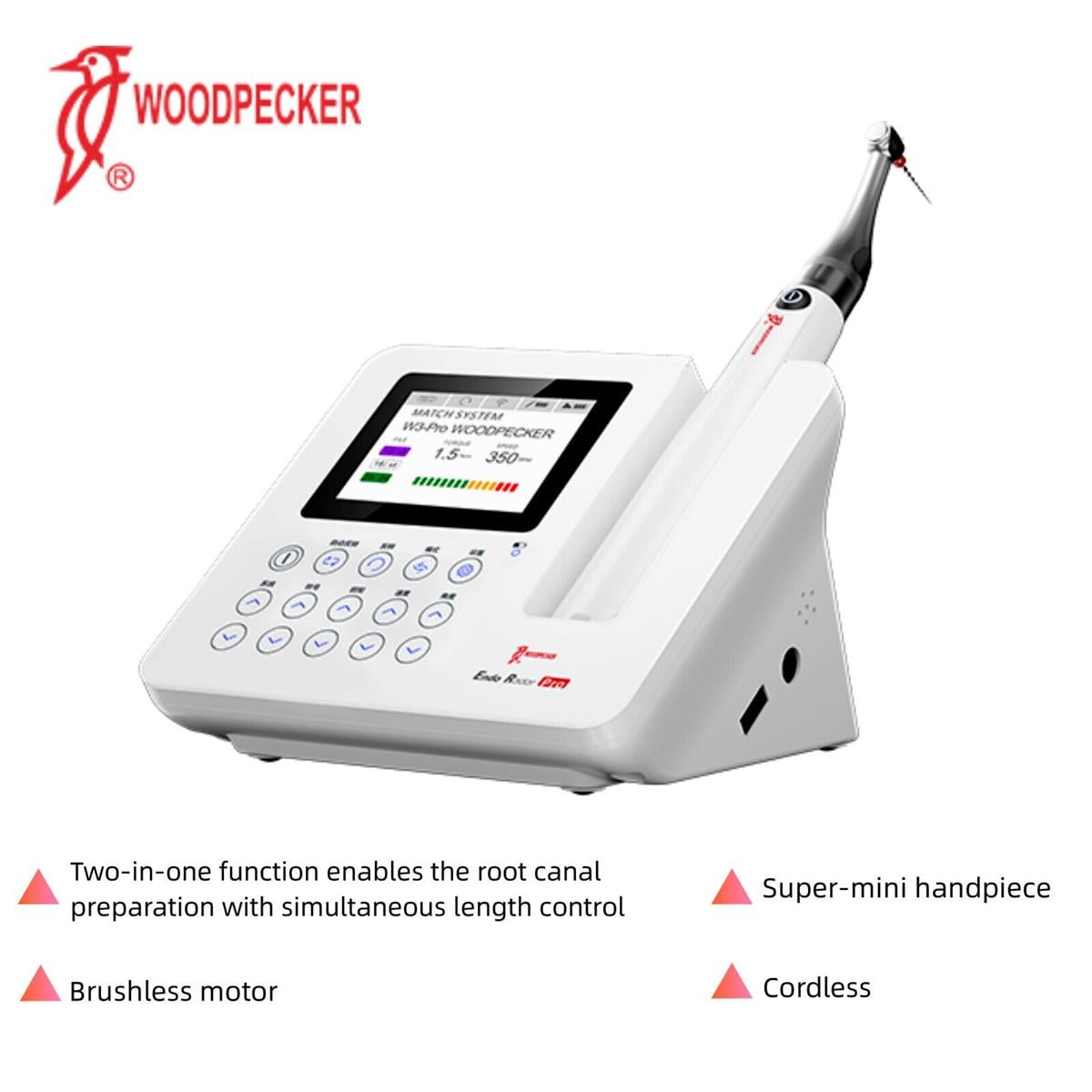 WOODPECKER Endo Radar Pro - Apeks Locatorlü Kablosuz Endomotor