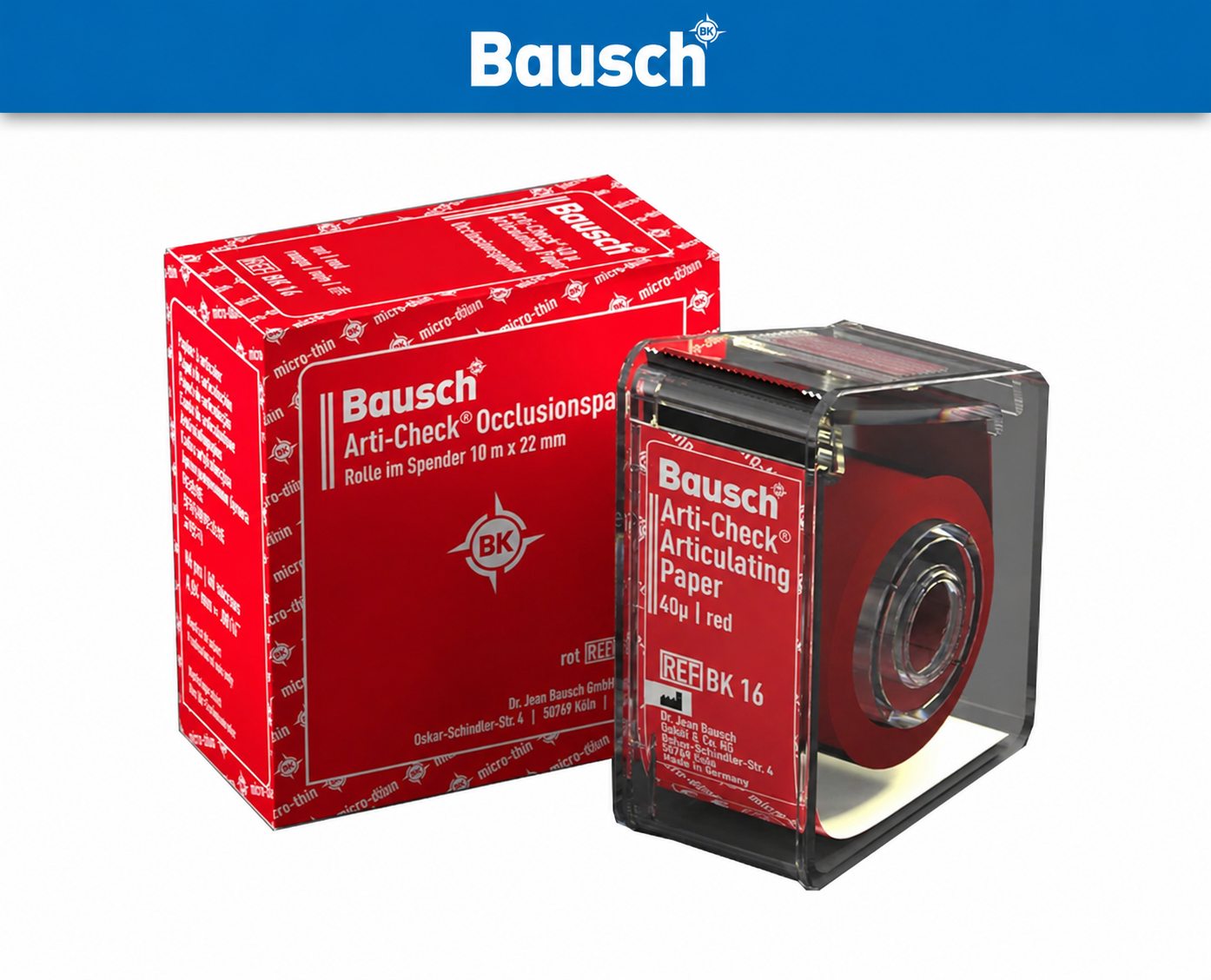 Bausch Rulo Form Artikülasyon Kağıdı 40 Mikron