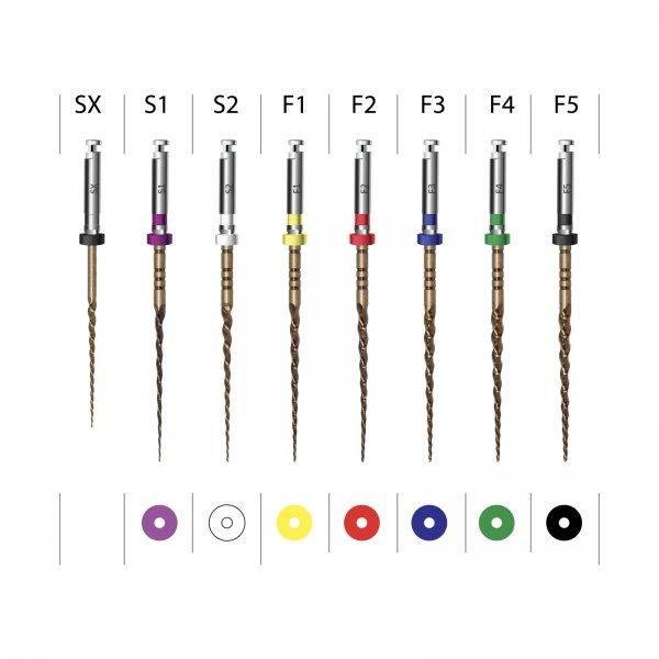Endoart Action Gold Nikel Titanyum Kanal Eğesi Sistemi 6 Lı ( 25 mm )