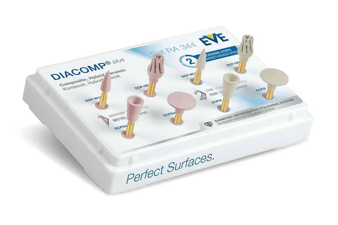 EVE Diacomp Plus Hibrit Kompozit Seramik Parlatıcı Set RA 344
