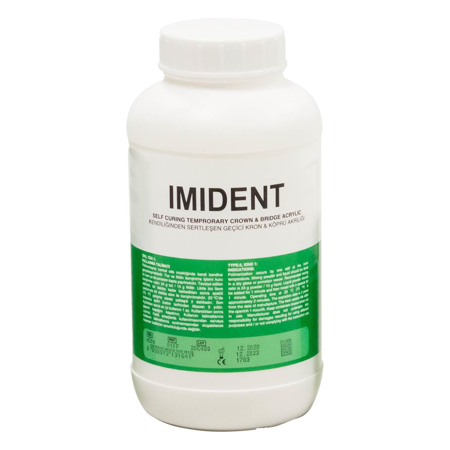 Imicryl İmident Geçici Kron & Köprü Akriliği Tozu 450 Gr
