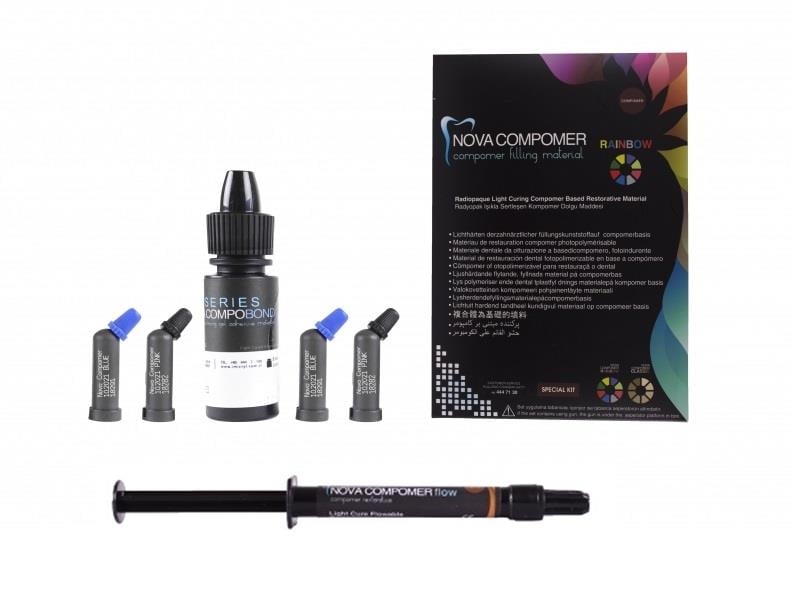 Imicryl Nova Compomer Classic&Rainbow 20'li Kapsül Refil Rainbow Mavi x 20