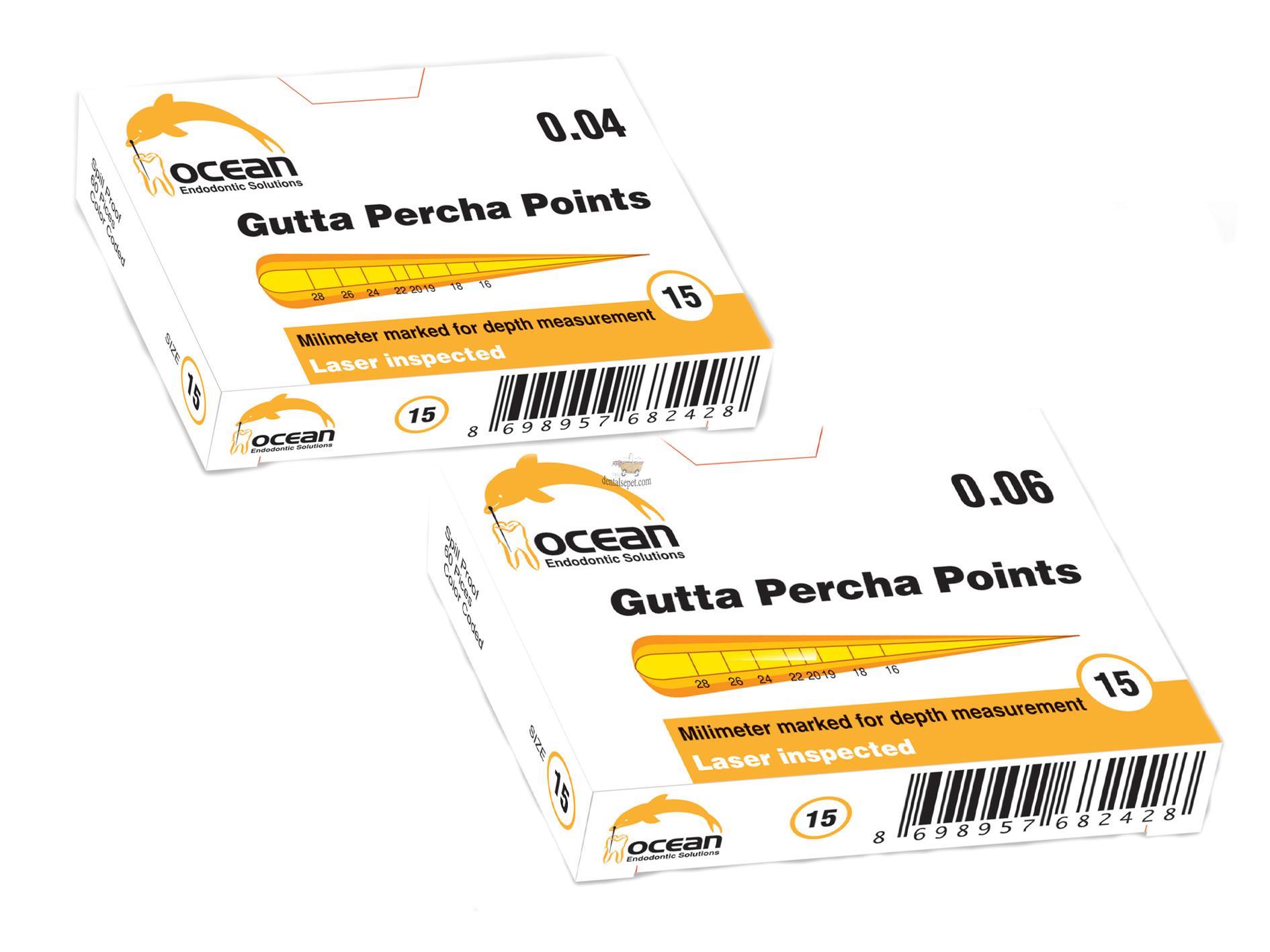 Ocean 0.04 Açılı Gutta Percha