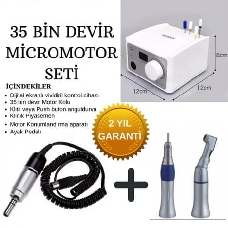 Omega 35 bin Devir Dijital Mikromotor Seti