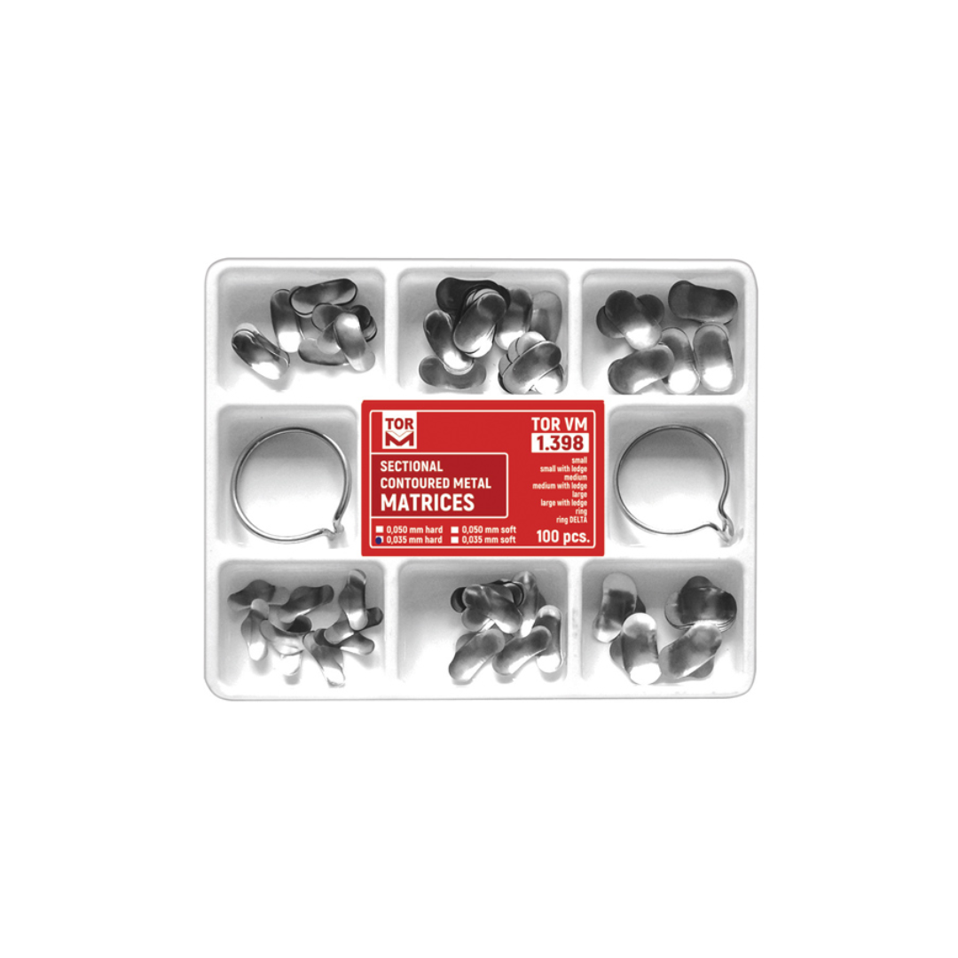 Tor VM Bölgesel Konturlu Metal Matrix Seti No:1.398 0,050mm Sert