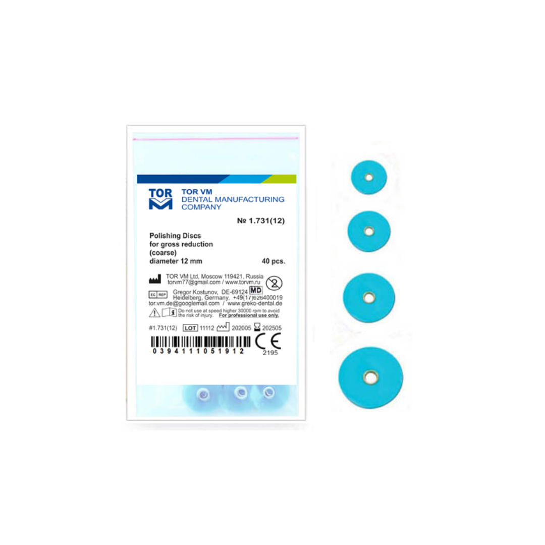 Tor VM Kompozit Parlatma Diski Mavi 40 Lı No: 1.731 14 MM