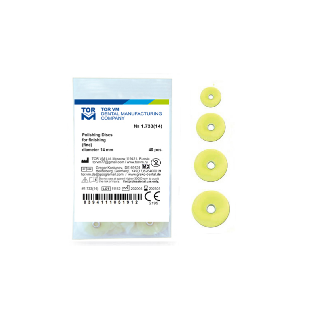 Tor VM Kompozit Parlatma Diski Sarı 40 Lı No: 1.733 14 MM