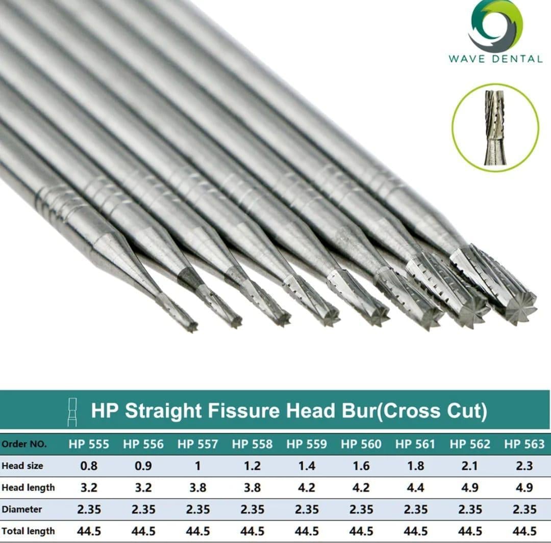 Wave Dental Tungsten Carbide Fisür Frez