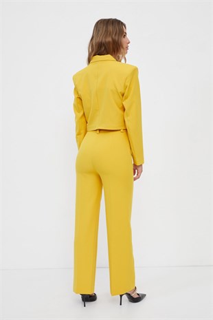 MUSTARD SUIT WITH TROUSERS 1YI4CTA0112(CK0290-PN0517)