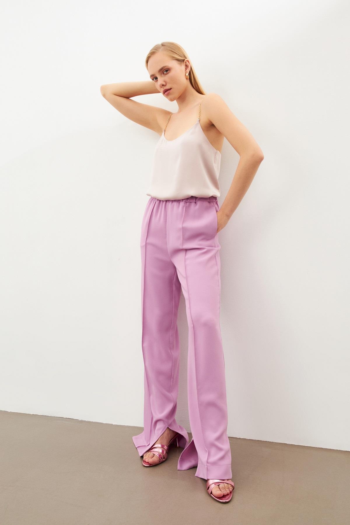 ❌SOLD❌ NWT Zara Lilac Belted Trouser Pants Purple | High waist outfits,  Belted pants, Trouser pants