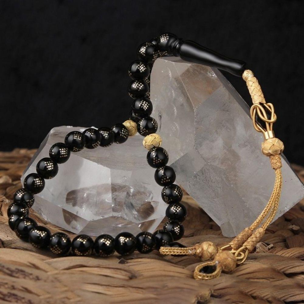 1000 Ayar Kazaz Püskül Gürcistan Oltu Taşı Tesbih