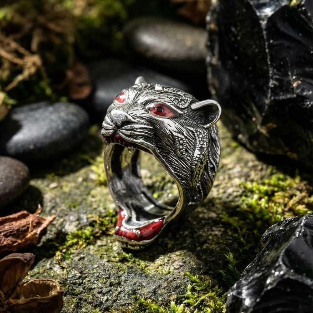 3D Kaplan Kafası Gümüş YüzükZ Serisi