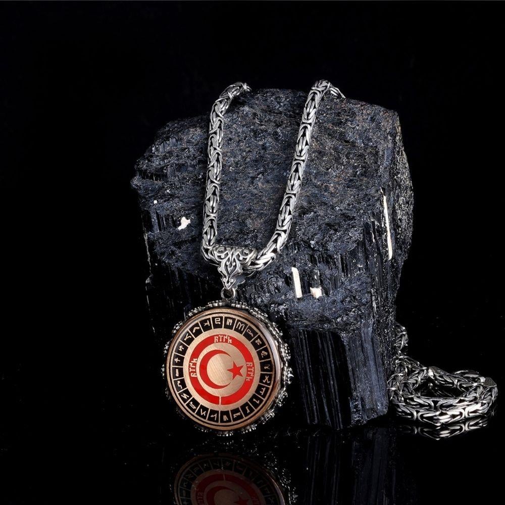 Ay Yıldız 24 Oğuz Boyu Gümüş Kolye