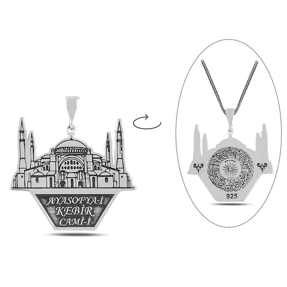 Ayasofya-i Kebir Cami-i Şerif Gümüş Kolye UcuKolye Ucu
