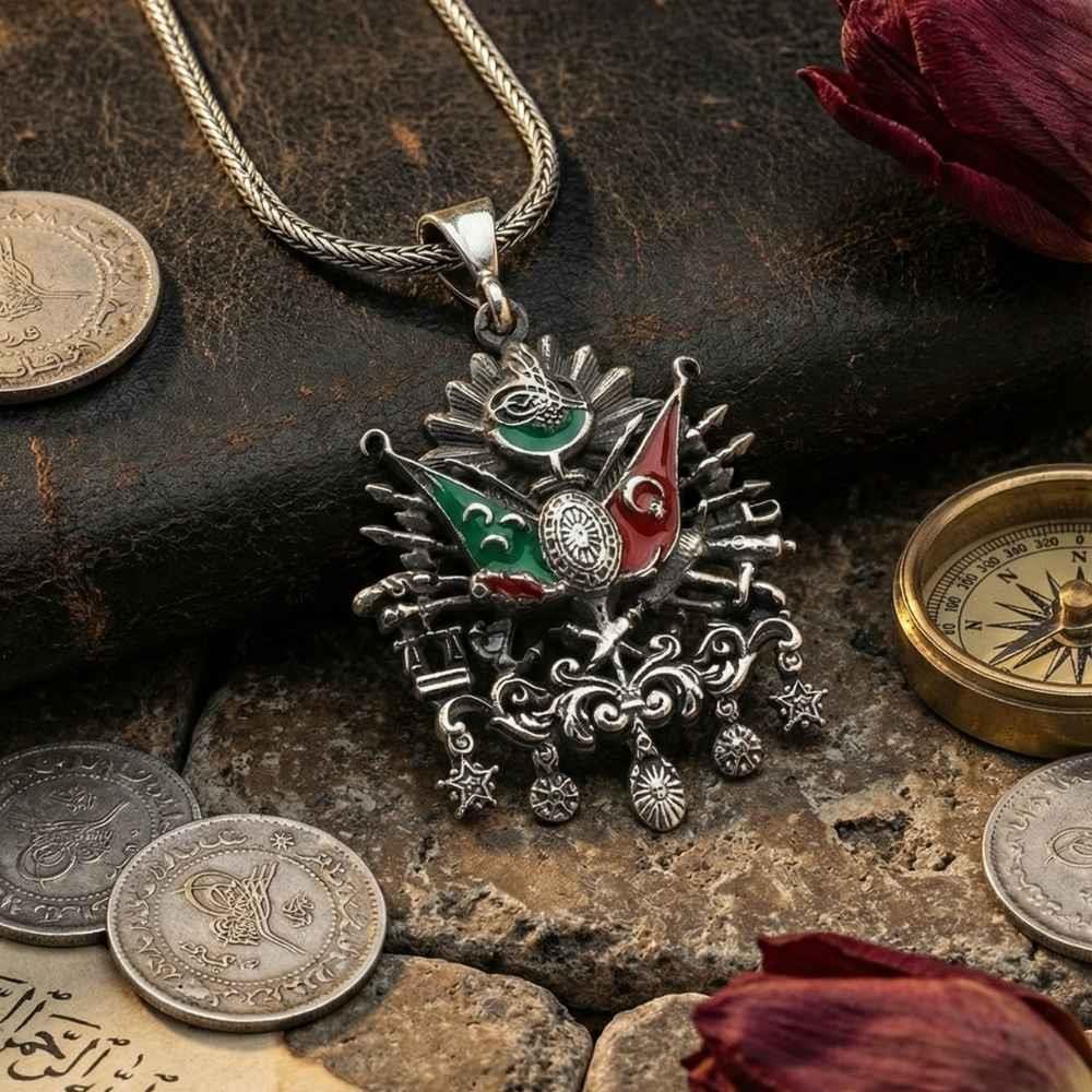 Osmanlı Arma Gümüş KolyeOsmanlı Kolye