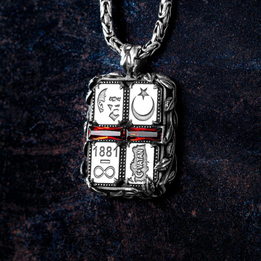 Sonsuz Vatan Model Gümüş Kolye