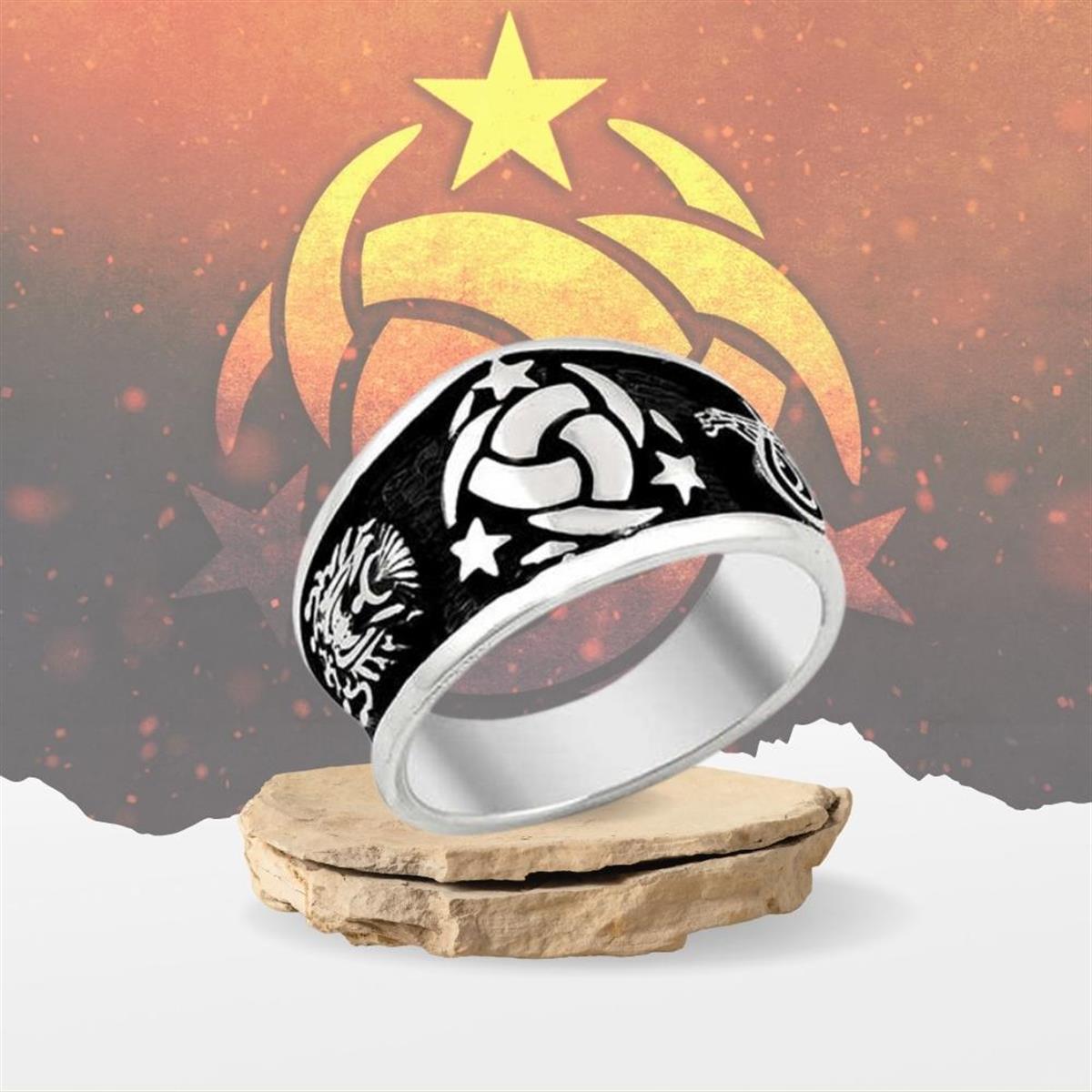 Teşkilat-ı Mahsusa Osmanlı Devlet Armalı Gümüş Yüzük