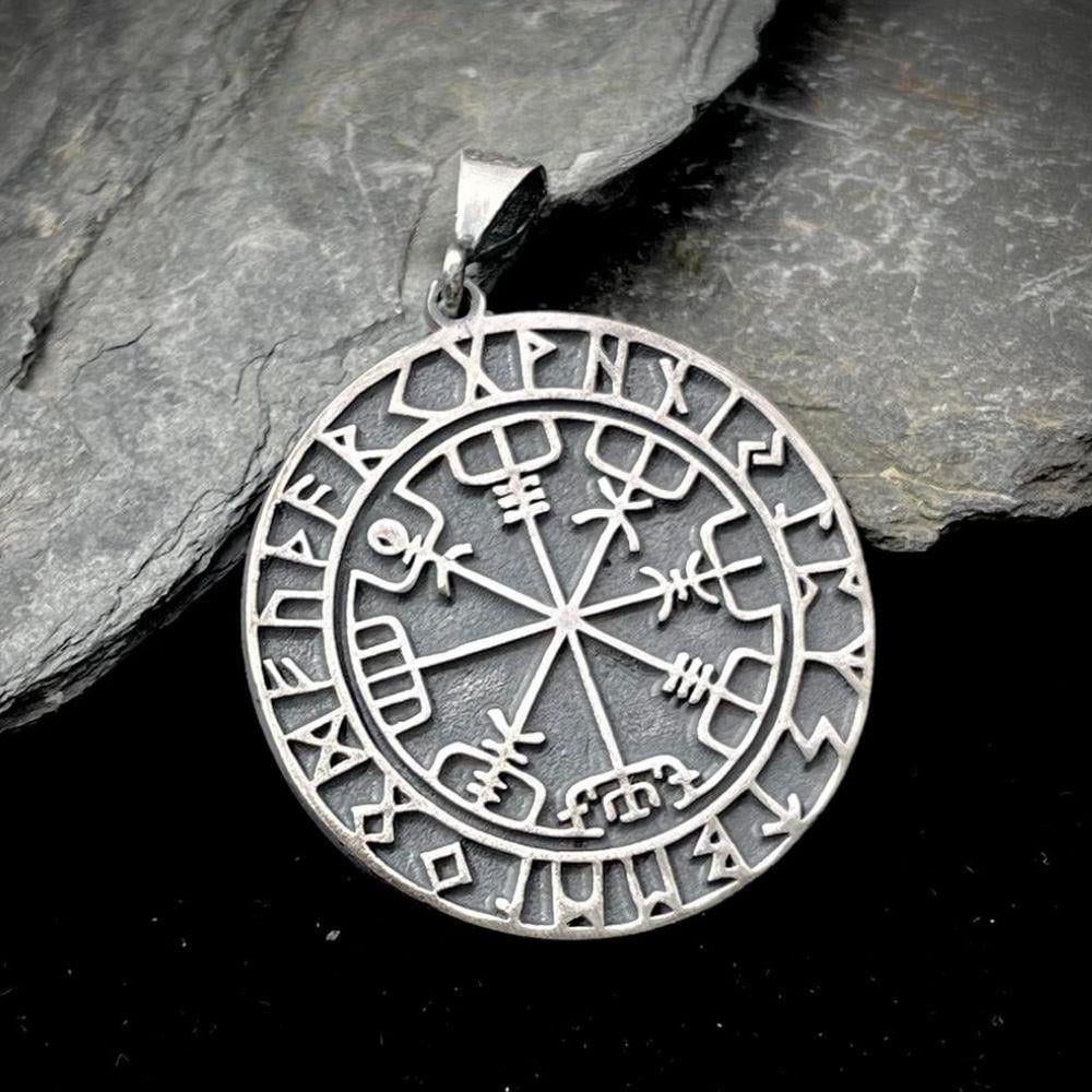 Viking Pusulası Gümüş Kolye UcuKolye Ucu
