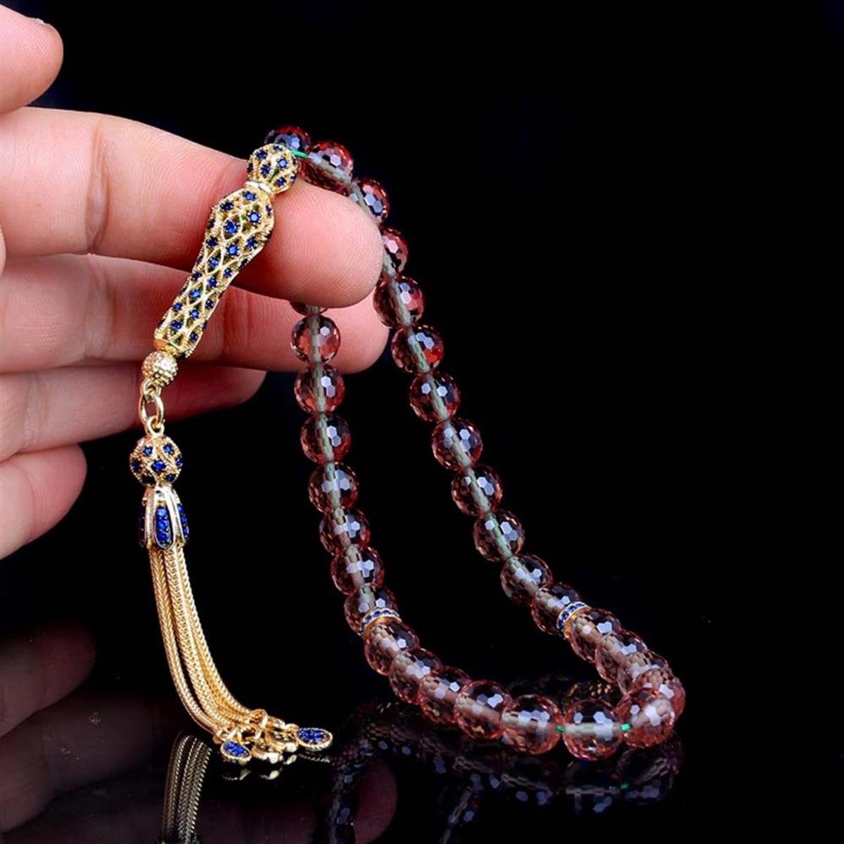 Zirkon Taş Gümüş Set Renk Değiştiren Sultan Taşı Tesbih