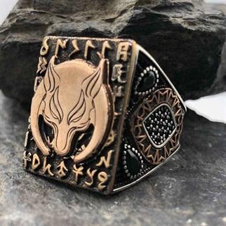 Börü İşlemeli Kişiye Özel Gümüş Yüzük