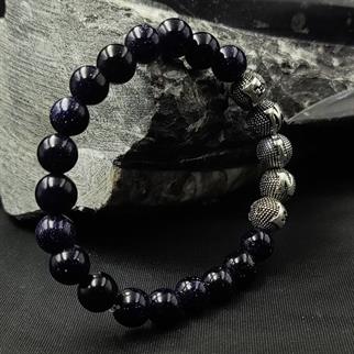 Kişiye Özel Gümüş Harfli Yıldız Taşı Bileklik