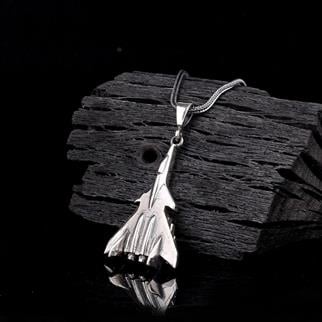 Savaş Uçağı Model Gümüş KolyeKolye