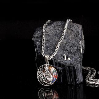 Uluyan Kurt 16 Türk Devleti Gümüş Kolye