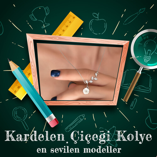 Kardelen Çiçeği Kolyeler