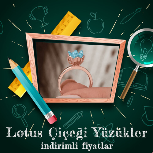 Lotus Çiçeği Yüzükler