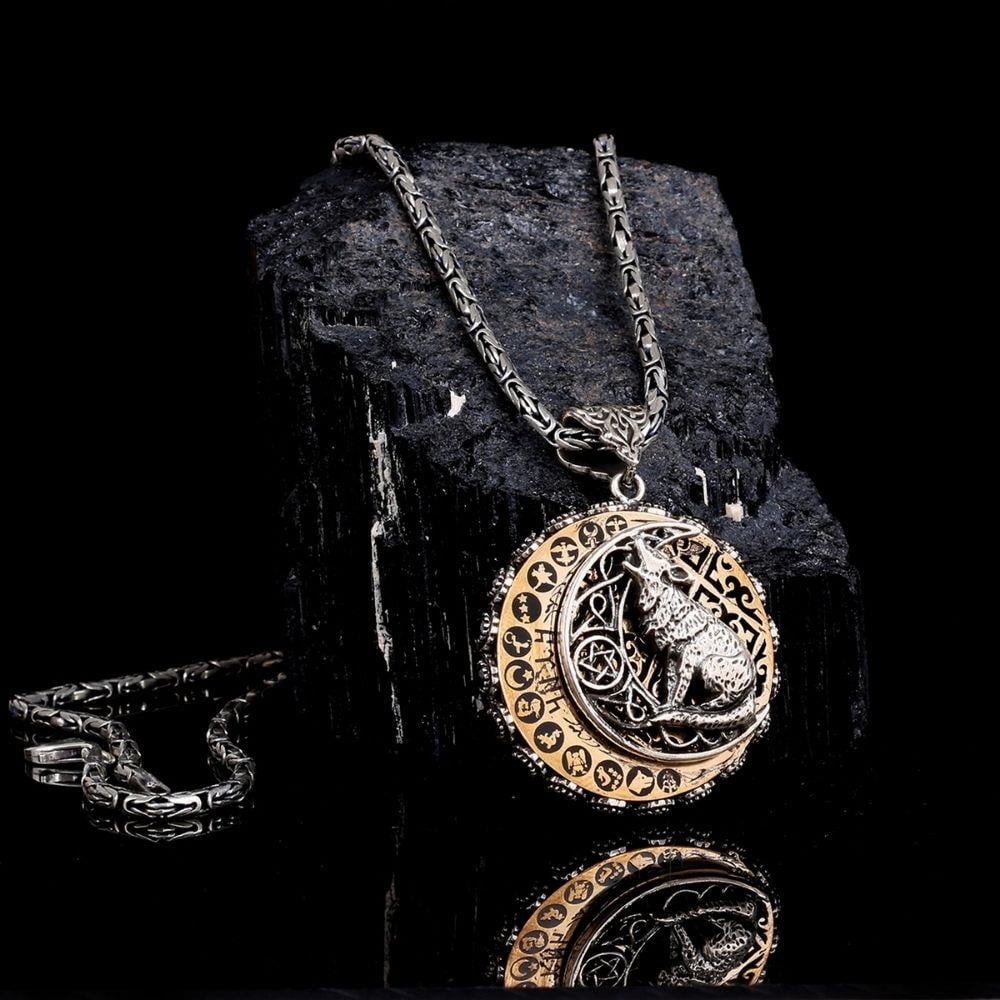 16 Türk Devleti Bozkurt Gümüş Kolye