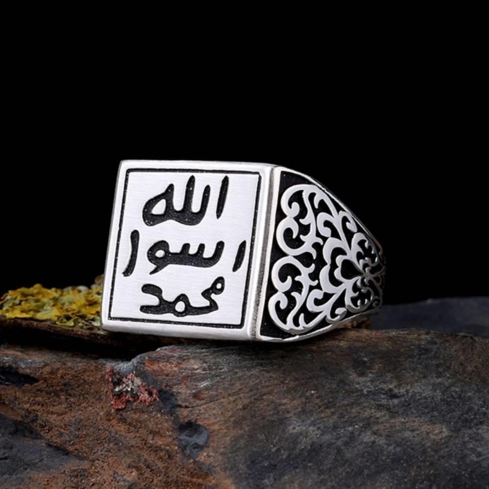 925 Ayar Mührü Şerif Gümüş Erkek YüzükMührü Şerif Yüzük