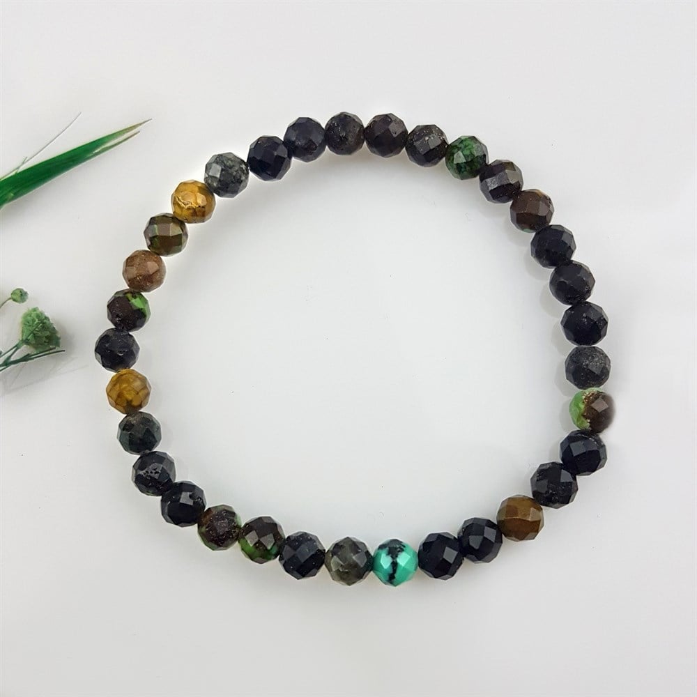 Afrika Turkuaz Doğal Taşlı Bileklik