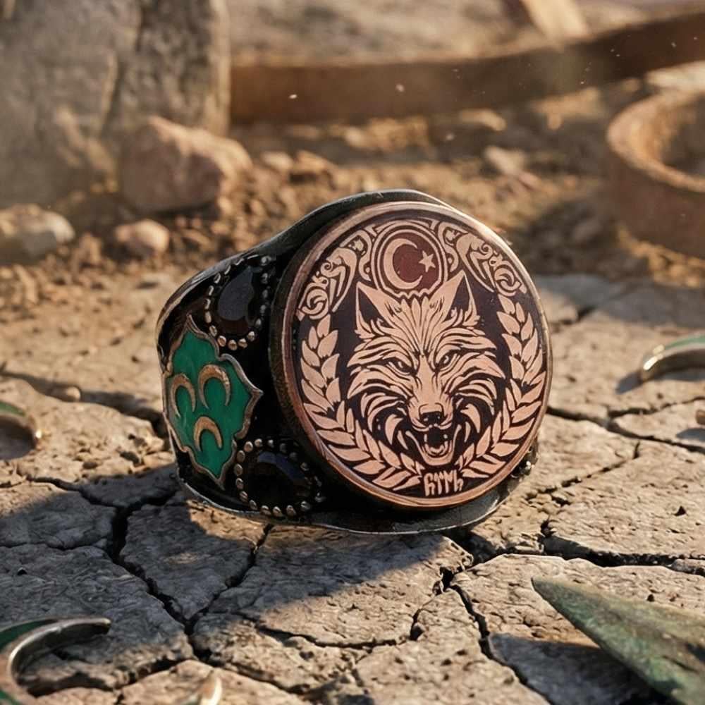 Bozkurt Saldırısı Üç Hilal Gümüş YüzükBozkurt Yüzükleri