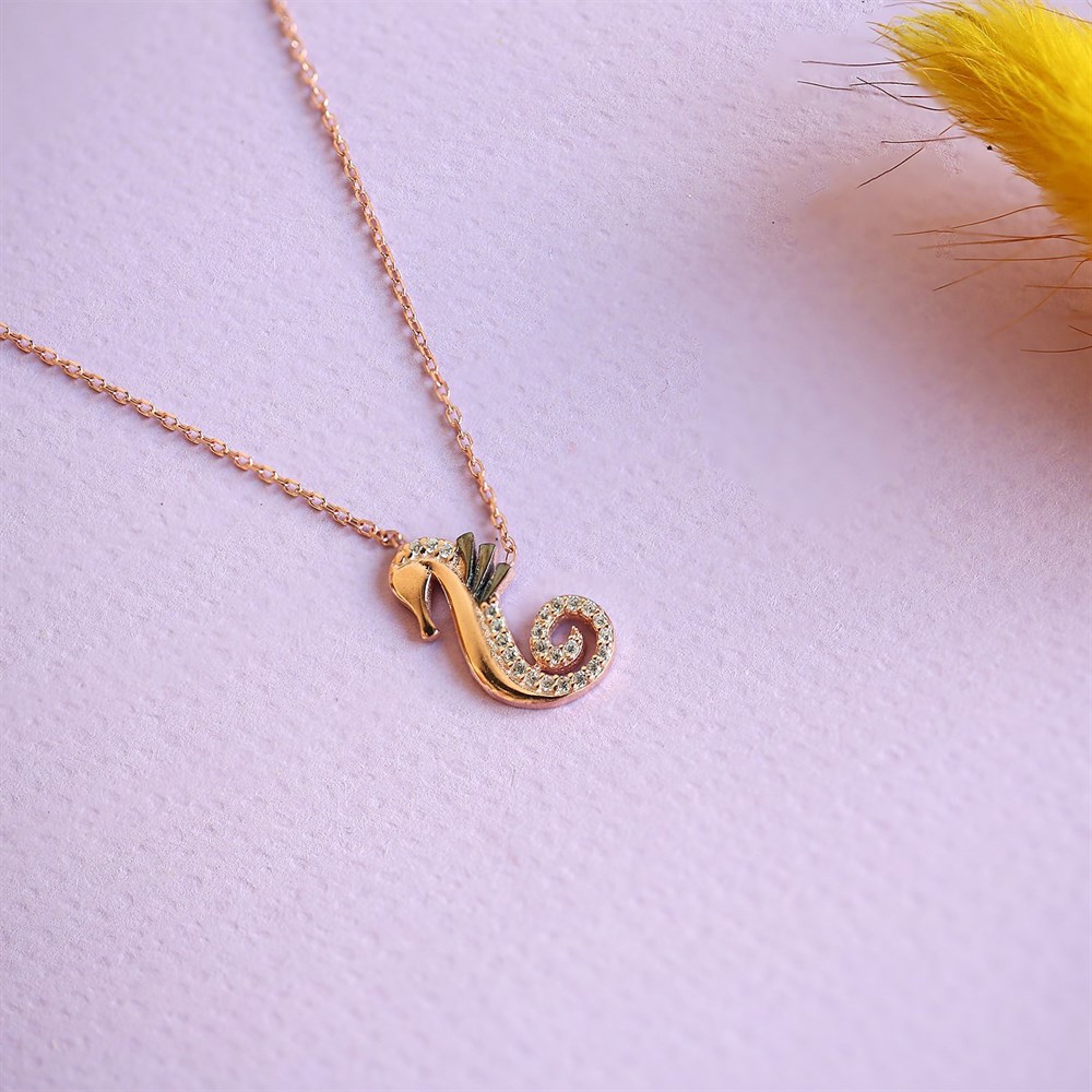 Deniz Atı Kadın Gümüş Kolye