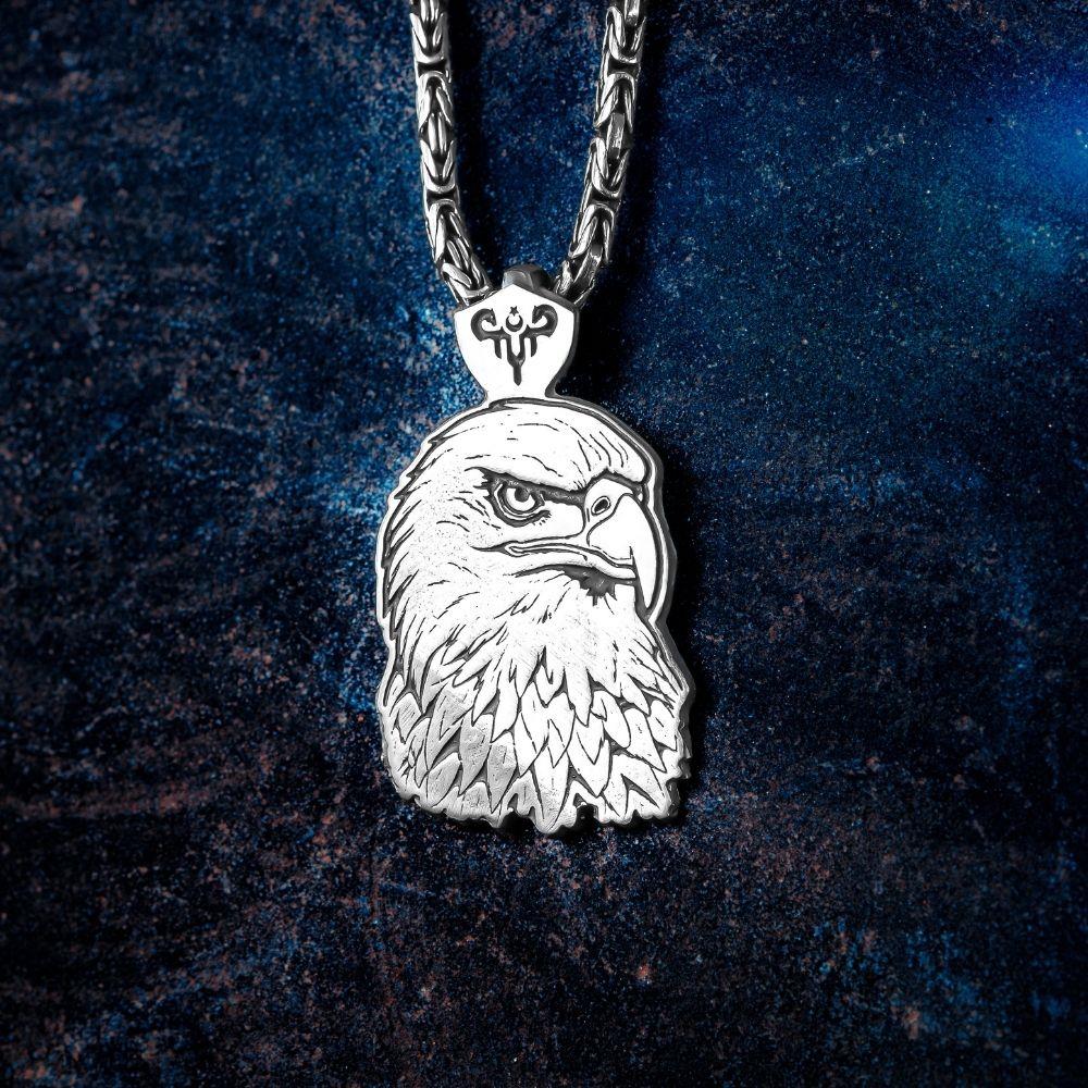 Gökyüzü Savaşçısı Kartal Gümüş Kolye