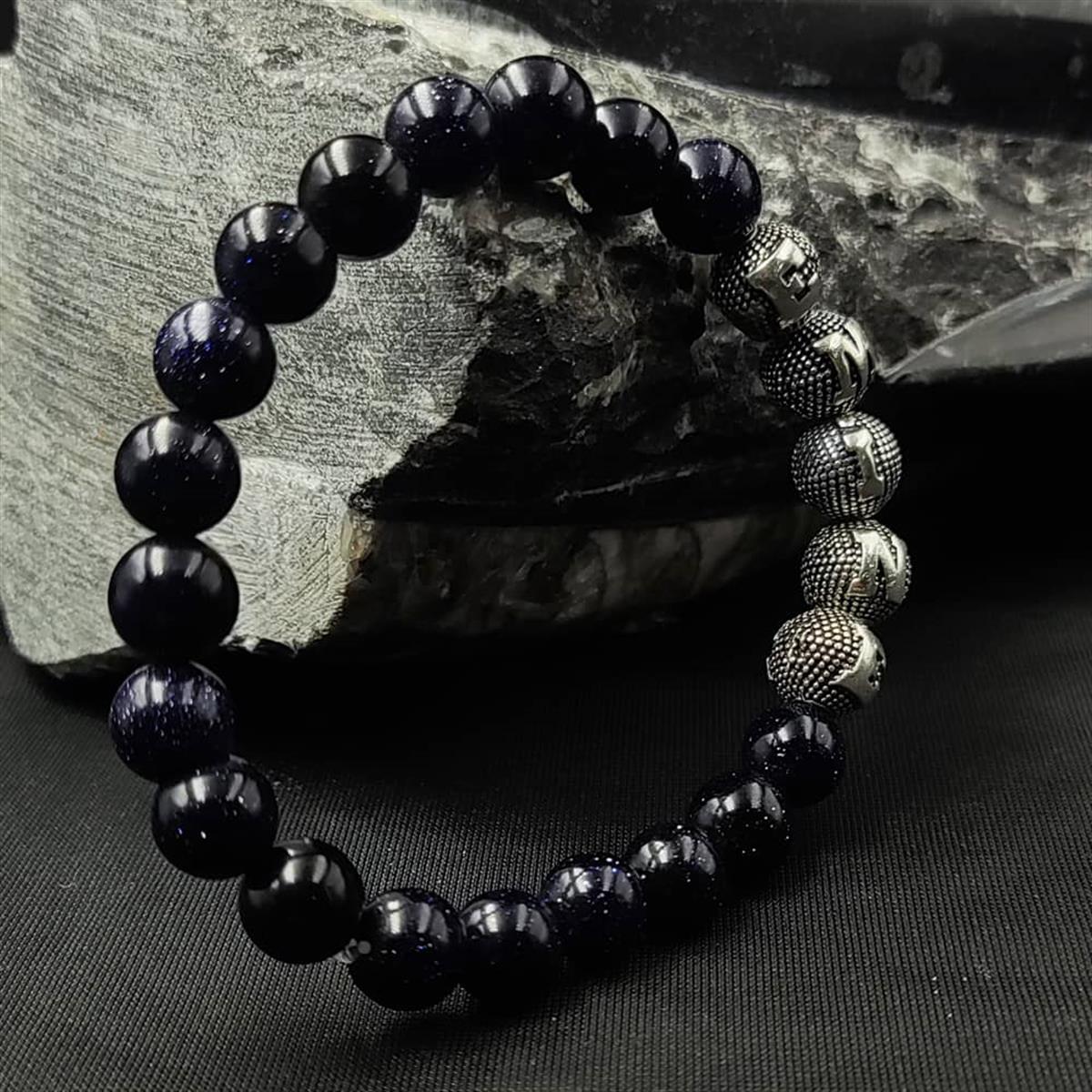 Kişiye Özel Gümüş Harfli Yıldız Taşı Bileklik