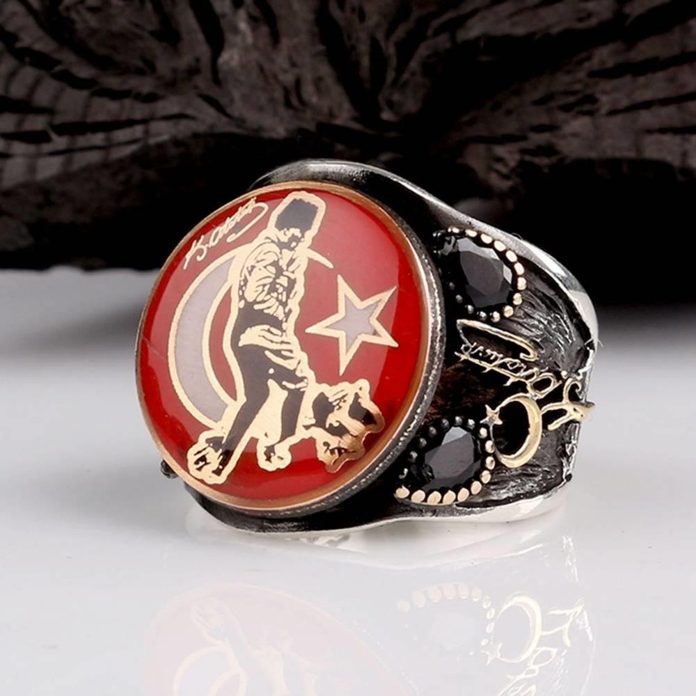 Mustafa Kemal Atatürk İmzalı Gümüş YüzükAtaturk Ring