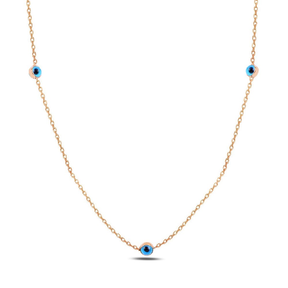 Nazar Model Gümüş Kolye