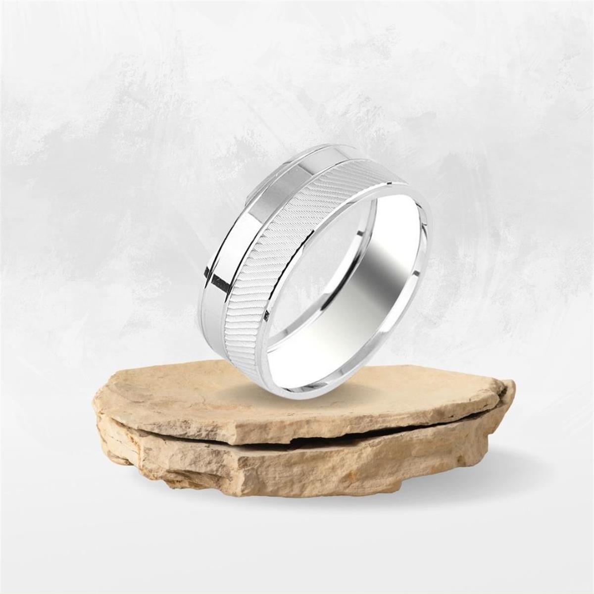 Sade Model 925 Ayar Gümüş Alyans