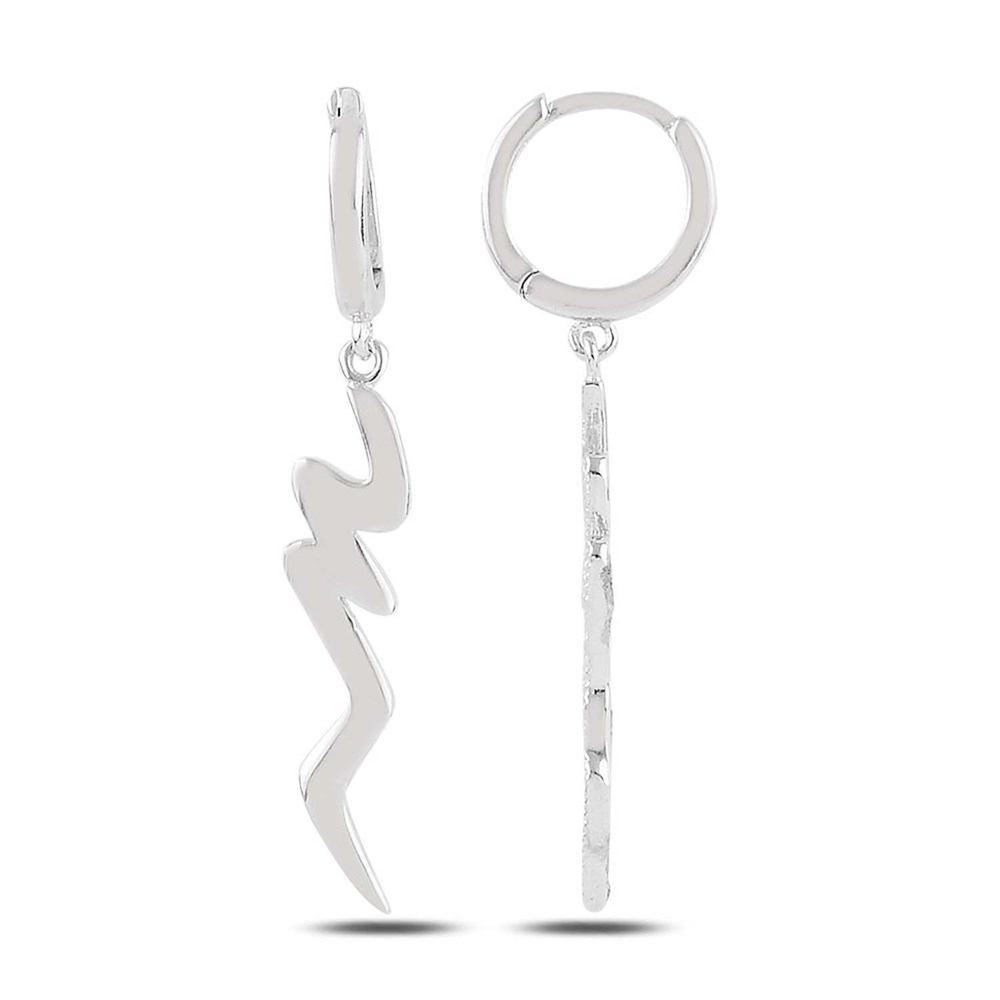 Şimşek Model Gümüş Bayan Küpe