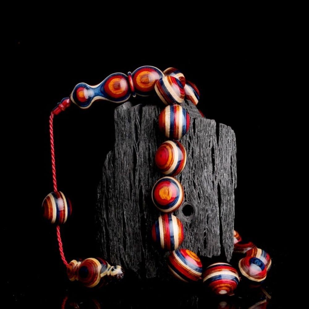 Sistemli Kâfur Ağacı 17'li Efe Maskot Model TesbihNatural Wood Rosary