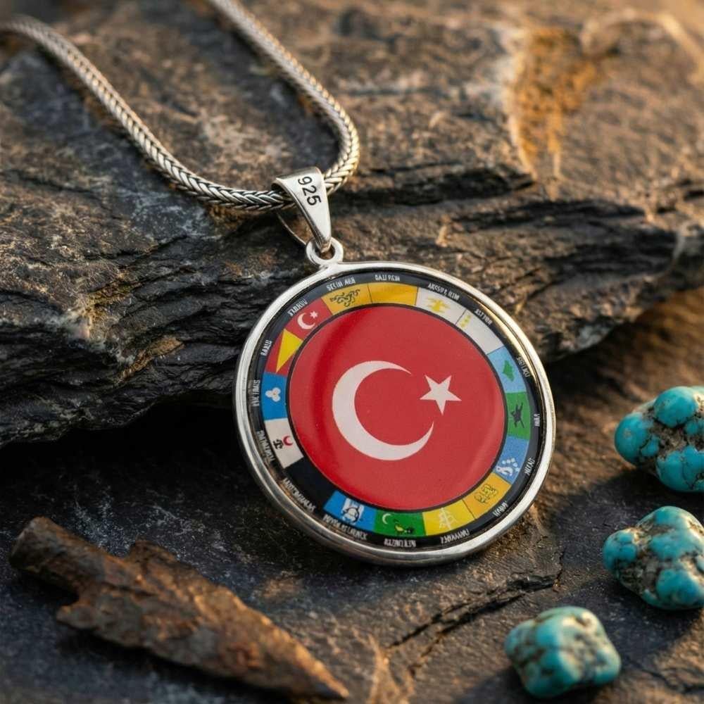 Türk Devletleri Gümüş KolyeTürk Kolye