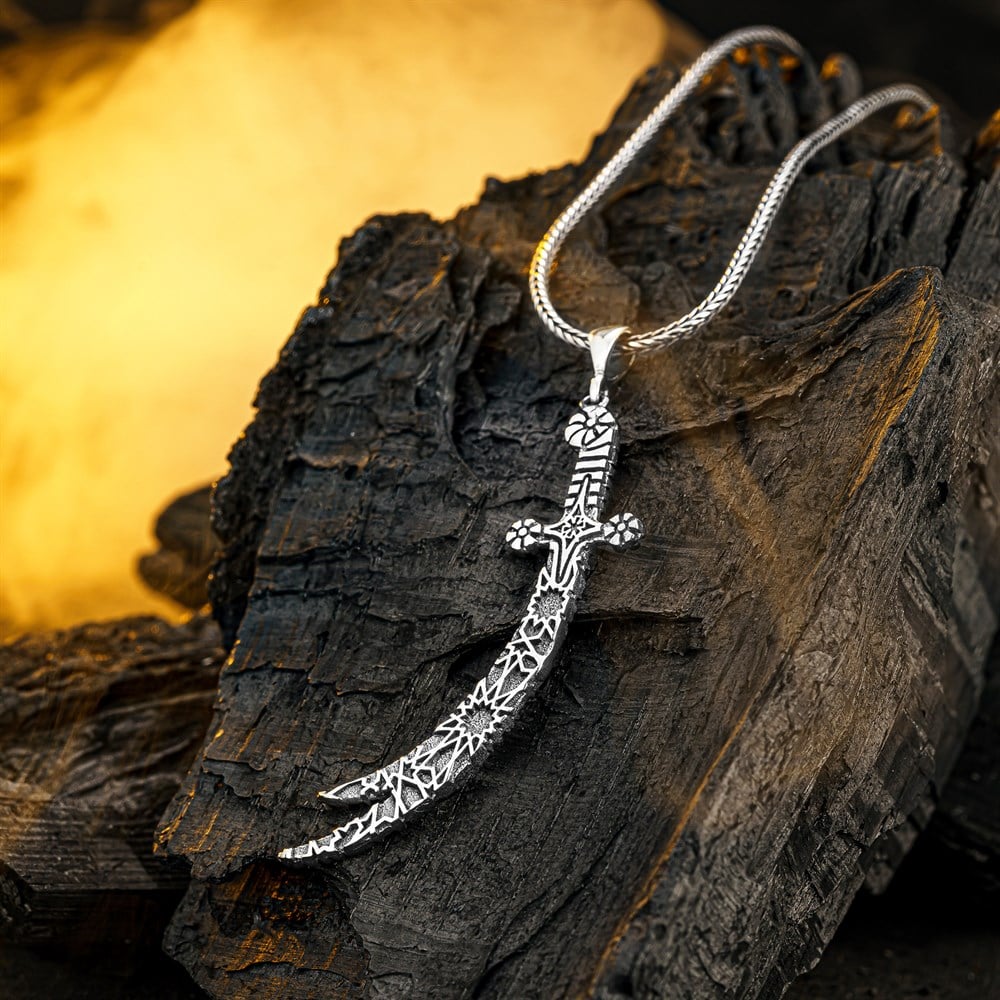 925 Sterling Silver Sword Necklace
