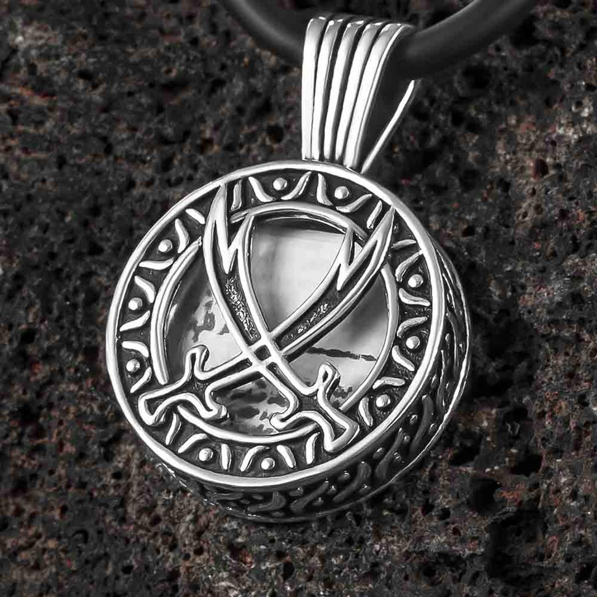 Zülfikar Kılıcı İşlemeli Cevşen Gümüş Kolye