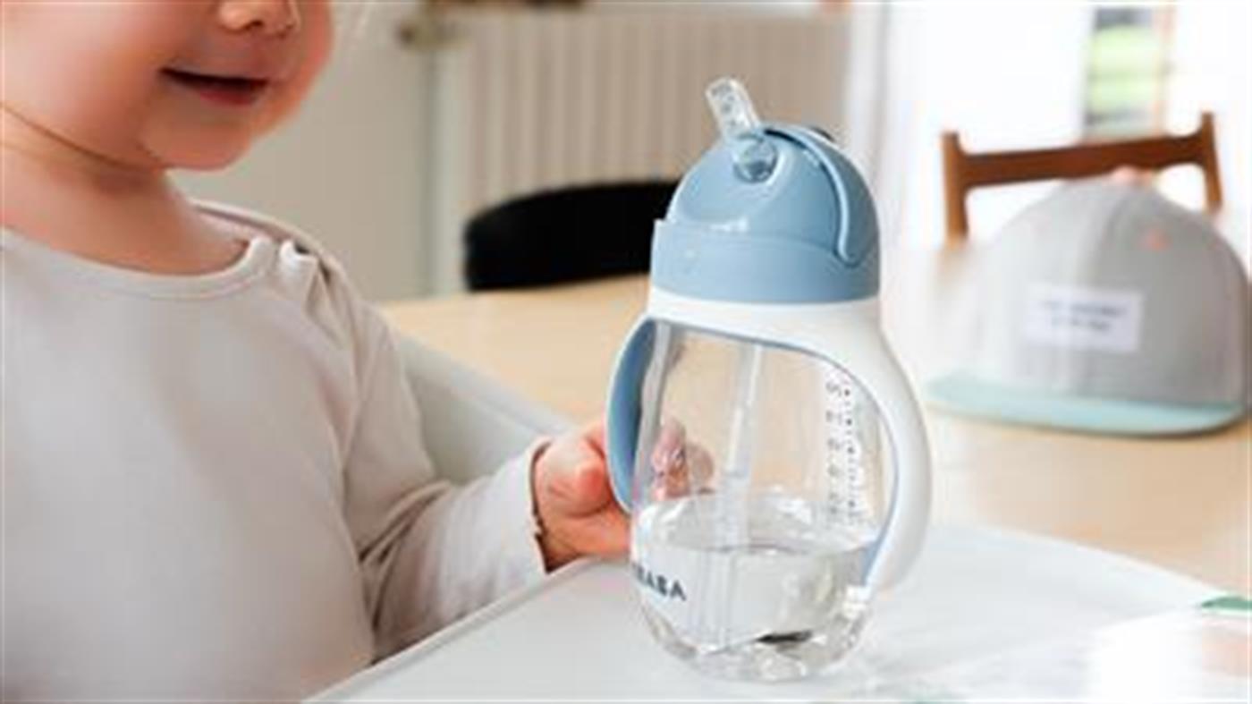 300 ml Şeffaf Pipetli Suluk Windy Blue