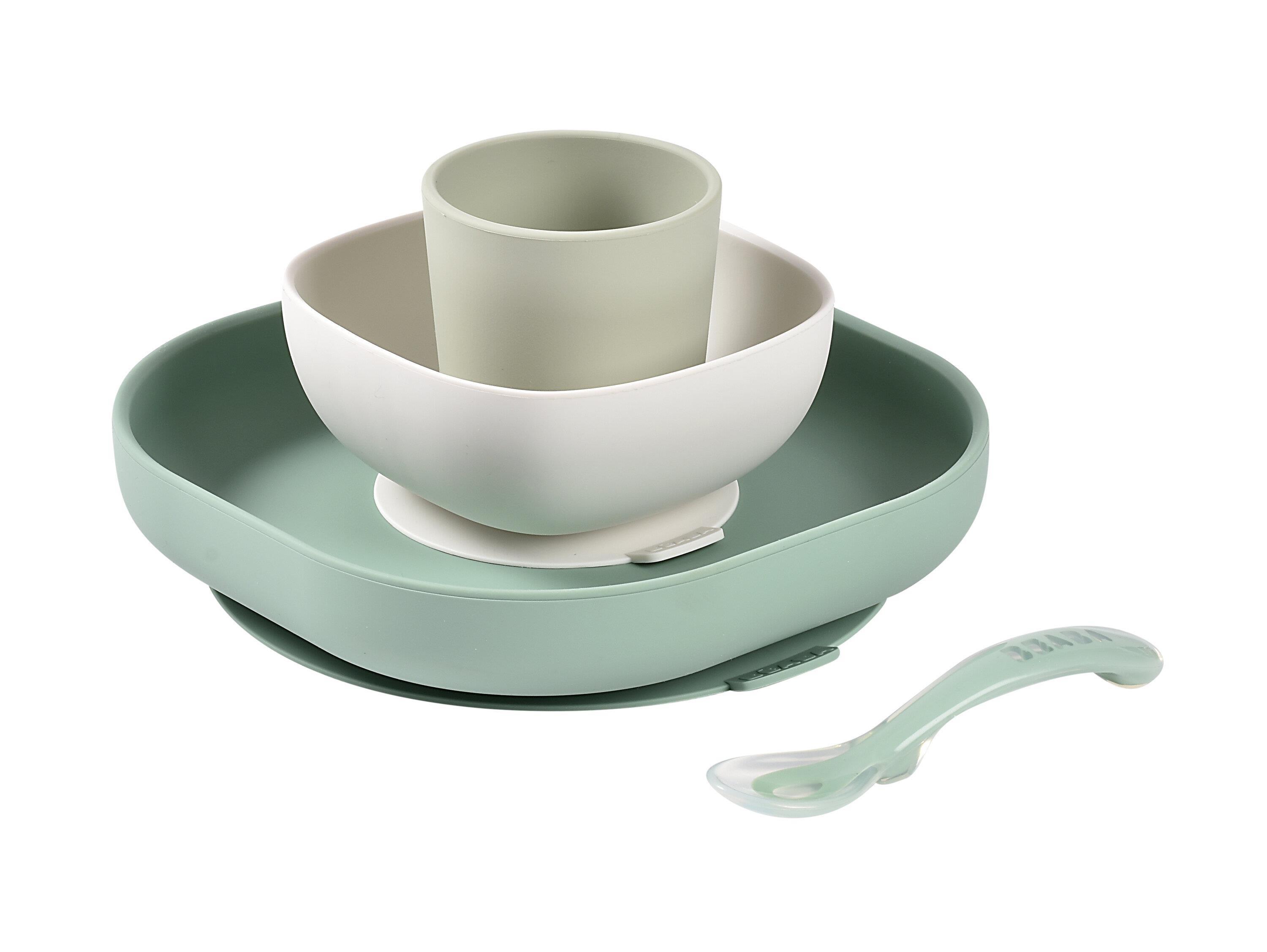 4lü silikon beslenme seti Sage Green