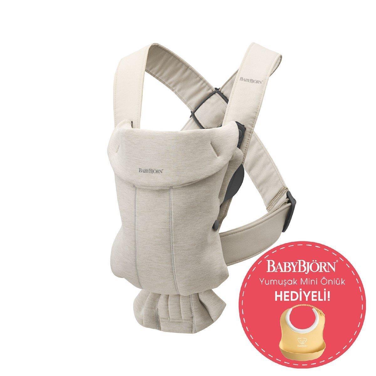 BabyBjörn 2li Set Bliss Ana kucağı & Kanguru Mini 3D Jersey Light Beige