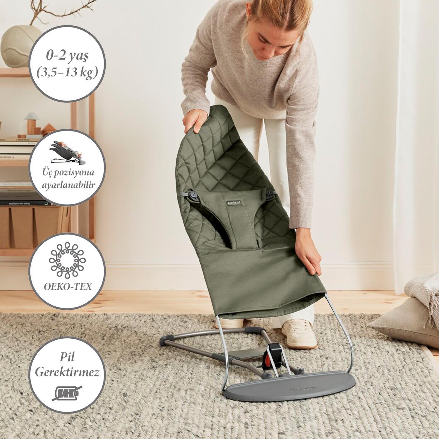 BabyBjörn 2li Set Bliss Ana kucağı & Kanguru Mini Woven Dark Green