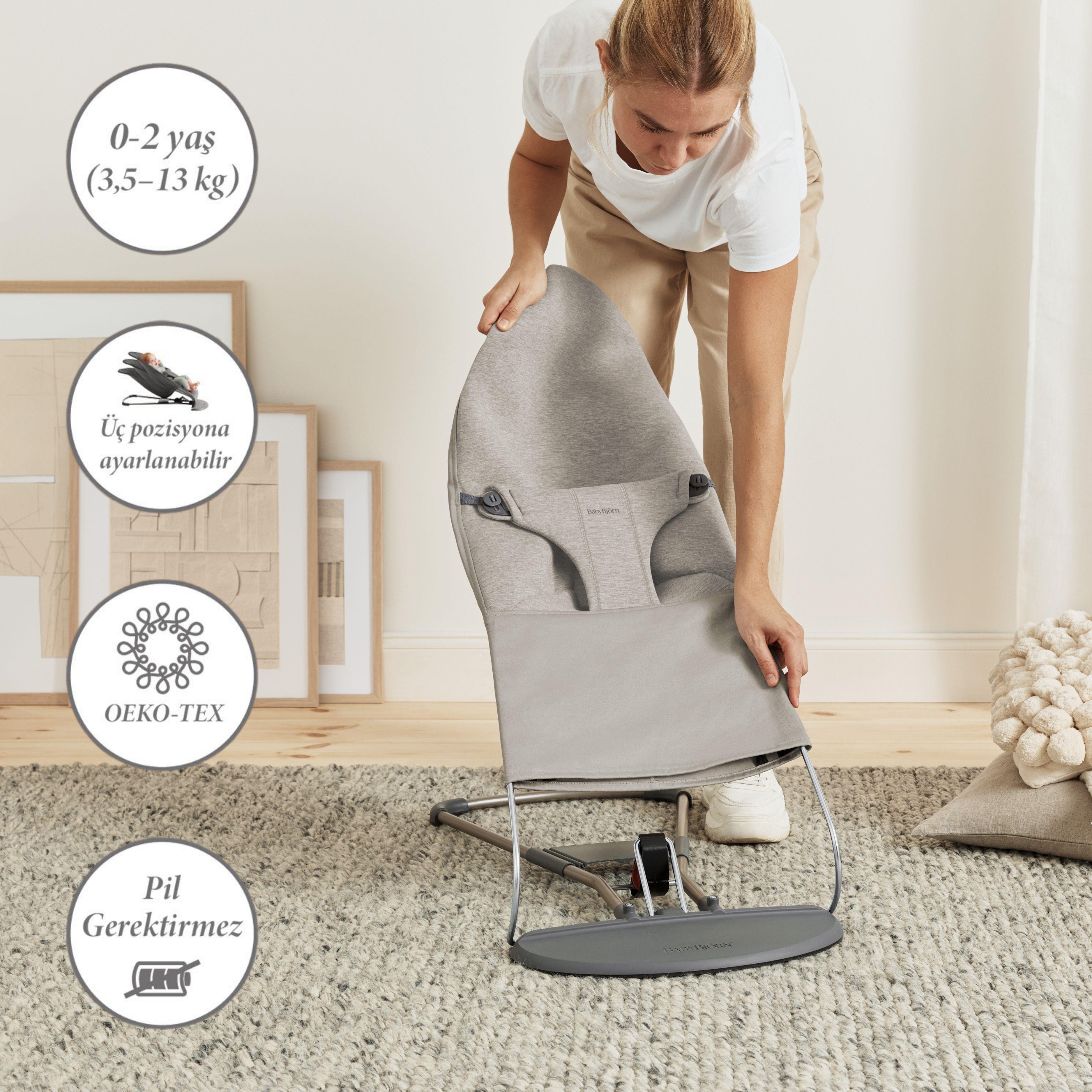 BabyBjörn Bliss Ana Kucağı 3D Jersey Sand Grey