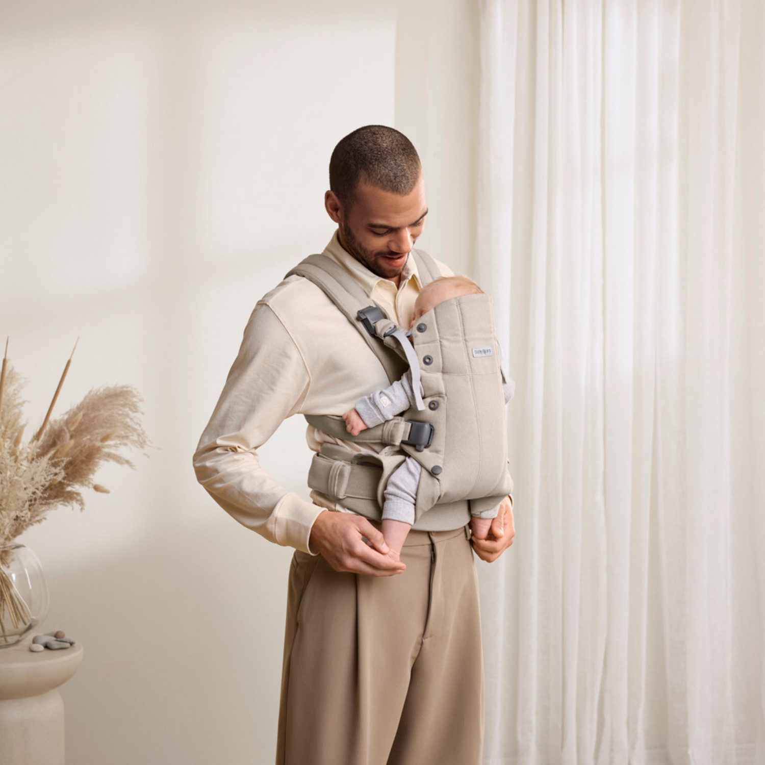 BabyBjörn Kanguru Harmony Woven Melange Light Beige